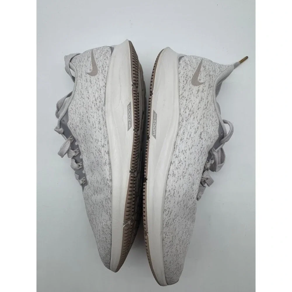 Nike Air Zoom Pegasus 35 Womens 9.5 Grey White Running Shoes AH8392-002 Sneakers